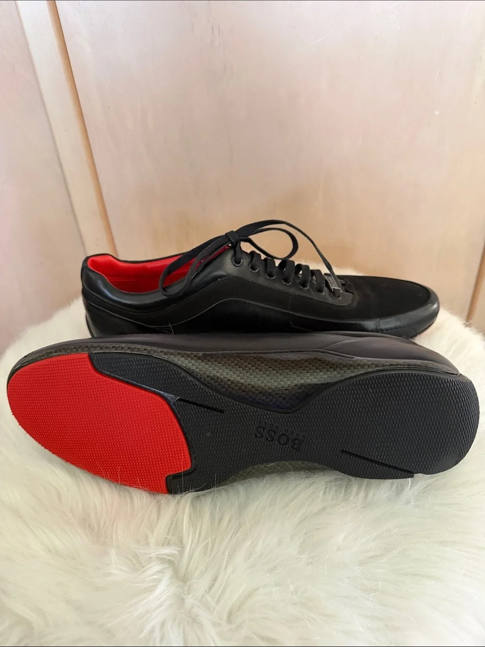 Hugo Boss HB Racing 50307934 Black Leather Sneakers